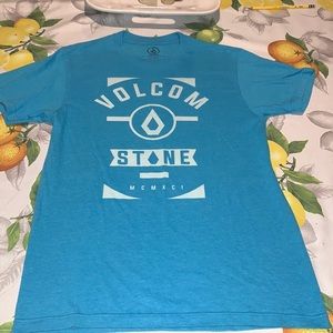 Rare Vintage Volcom Stone Logo Tshirt Blue XL Extra Large